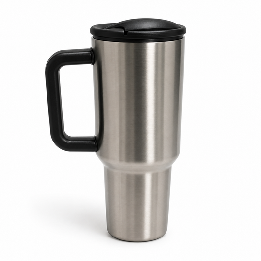 Stanley Quencher ProTour Flip Straw 40oz — Stainless Steel 🖤